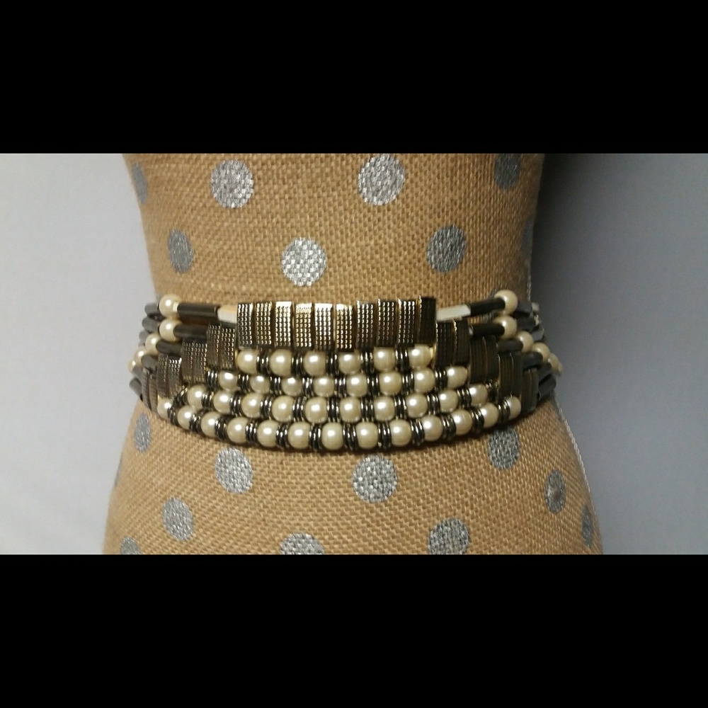 Unique 80's True Vintage Pearl Belt